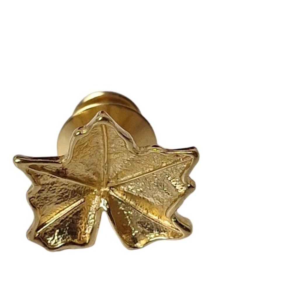 Vintage Trifari Gold Tone Maple Leaf Pin/ Tac Pin 1/2"